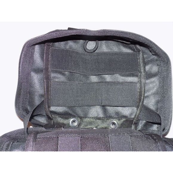 First Aid Pouch Empty Small, Tactical Molle EMT Pouch Compact (Black) - Picture 4 of 8